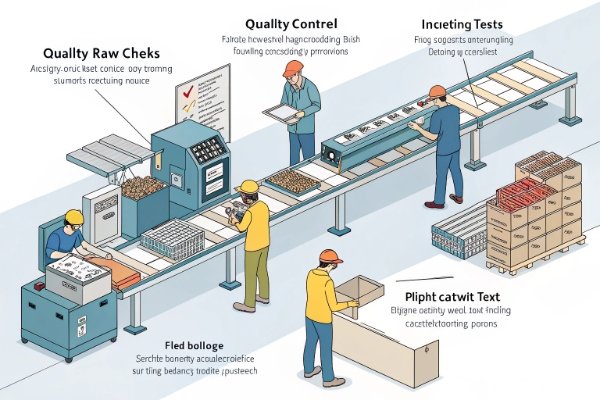 A quality control inspector testing an LED PL lamp in a factory