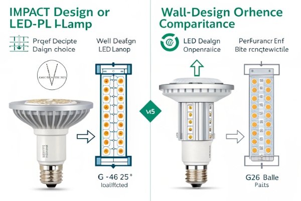Different types of LED PL lamp bases and sizes